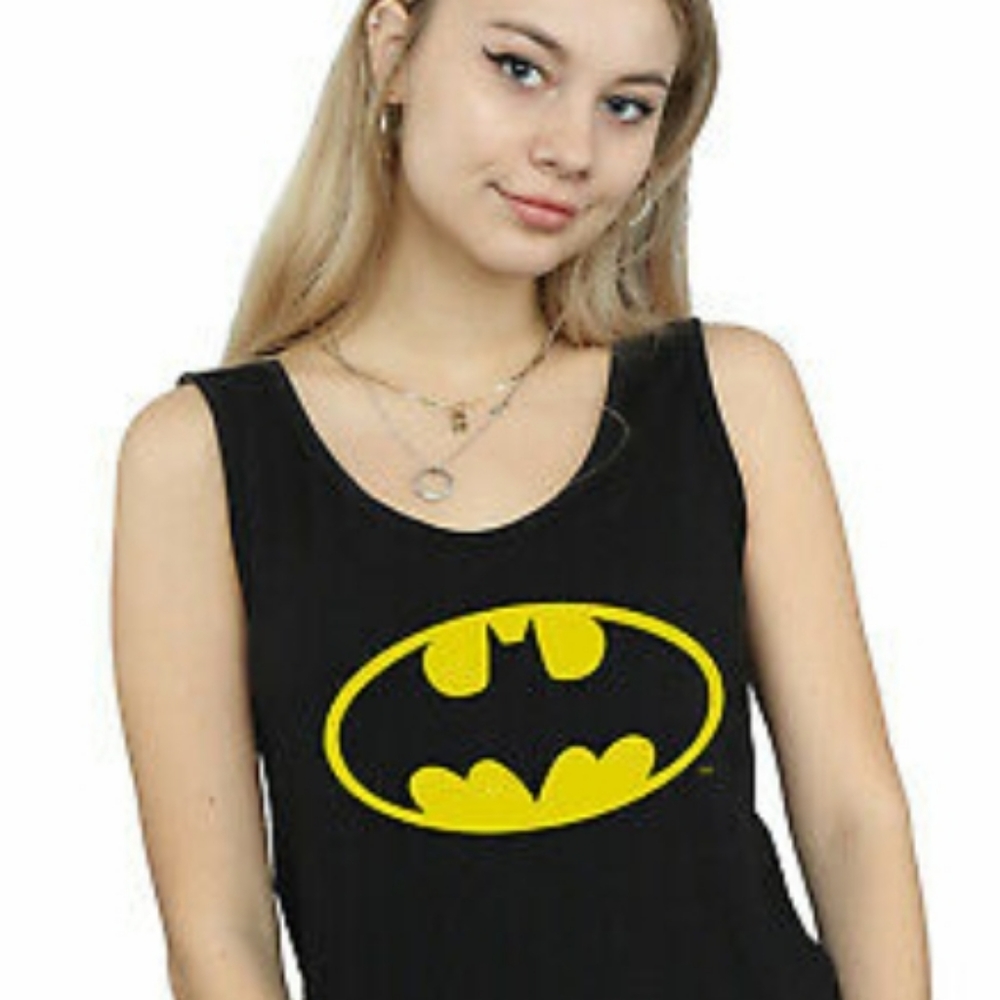 DC COMICS Batman logo jersey tank top